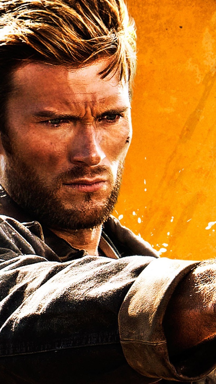 Mann in Schwarzer Jacke Lehnt an Gelber Wand. Wallpaper in 720x1280 Resolution