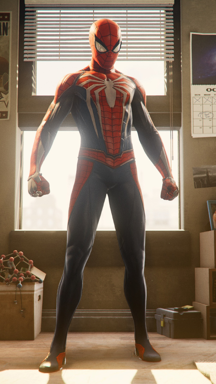 Peut-Parker, Insomniac Games, Semaine Des Jeux de Paris, Superhero, Figurine. Wallpaper in 750x1334 Resolution