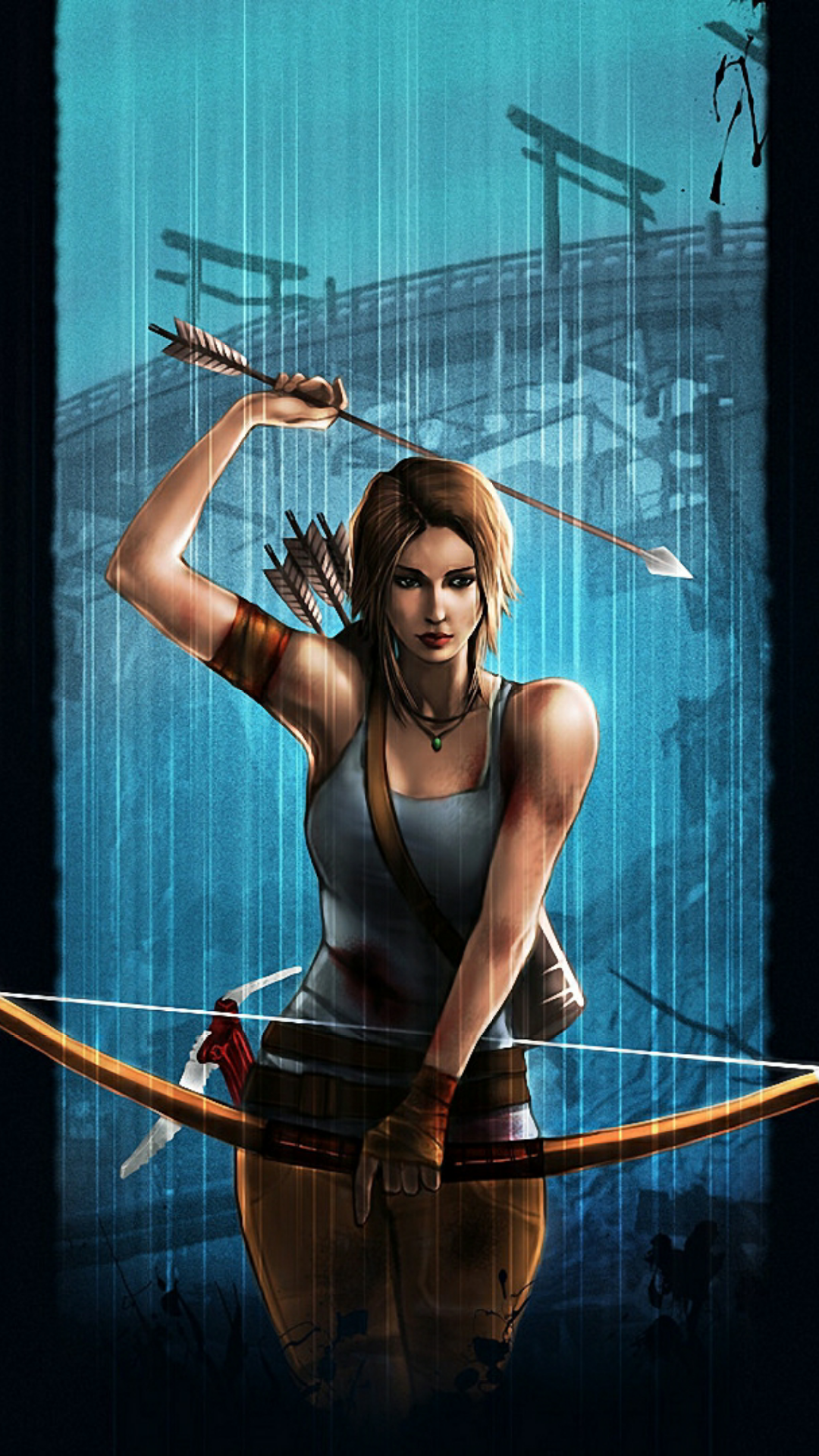 Cuerpo Humano, Lara Croft, Rise of The Tomb Raider, Lara Croft Tomb Raider, Arte. Wallpaper in 1080x1920 Resolution