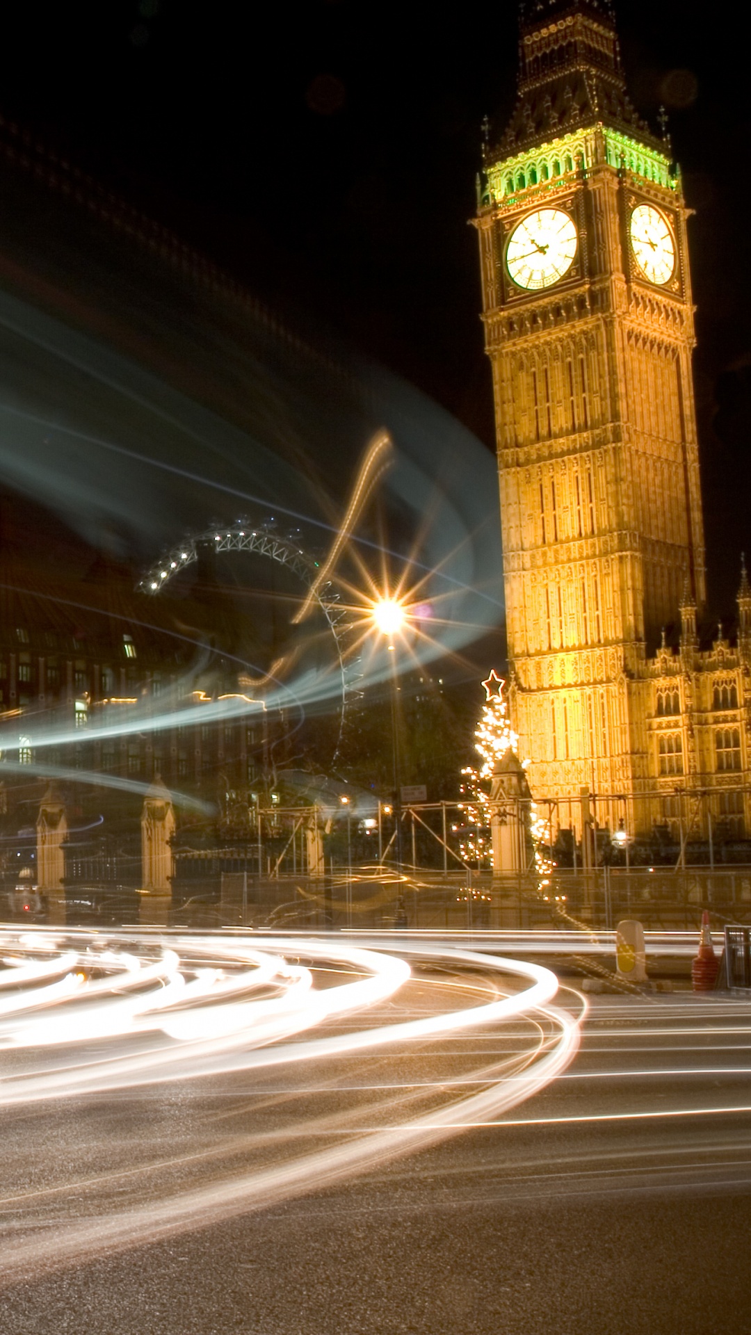 Time Lapse Photography of City Street During Night Time. Wallpaper in 1080x1920 Resolution