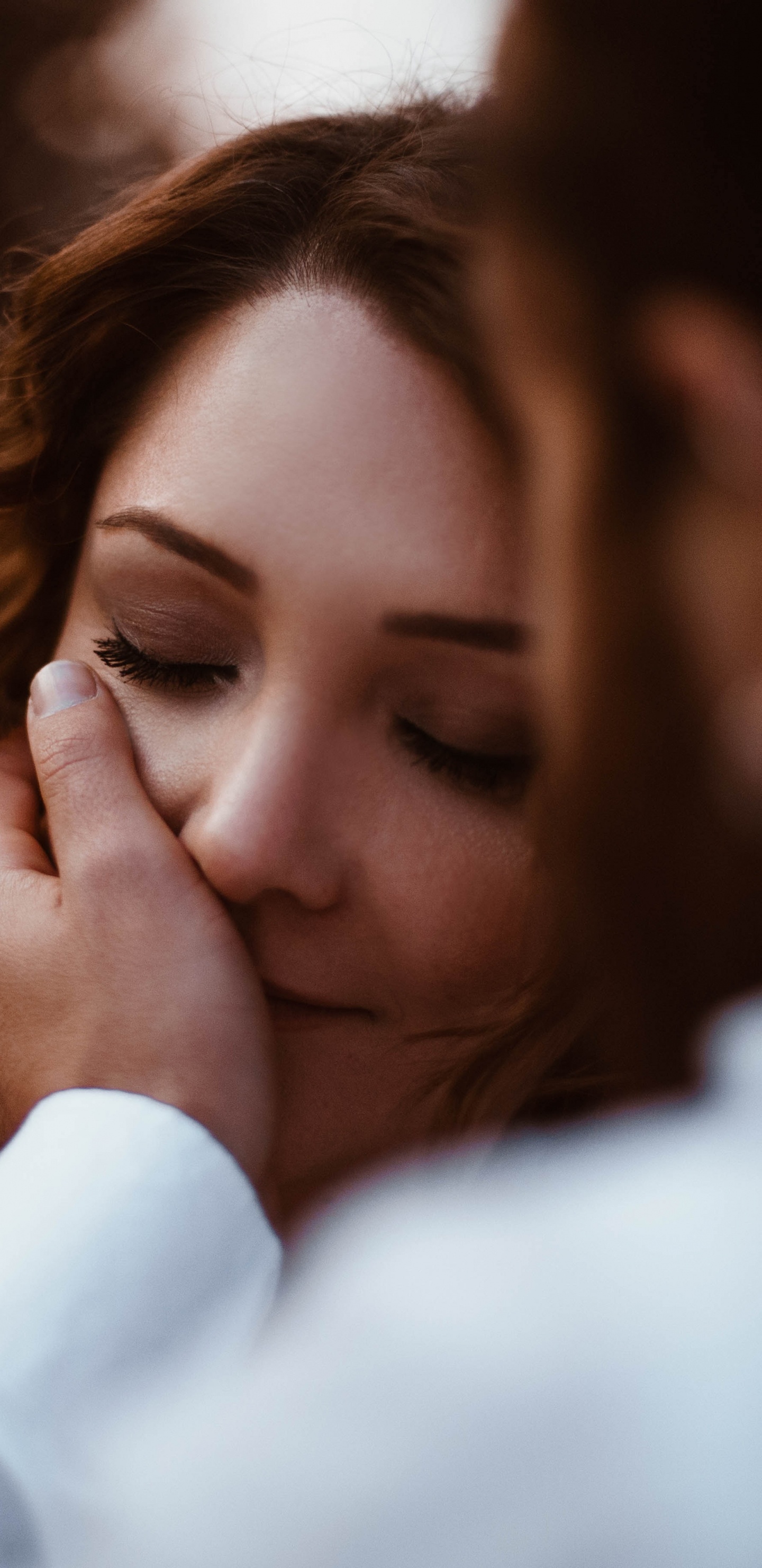 Couple, Peau, Beauté, Nez, Sourire. Wallpaper in 1440x2960 Resolution