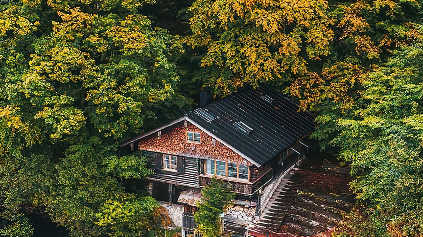 Reflection, Water, Plant, Building, Natural Landscape. Wallpaper in 1366x768 Resolution