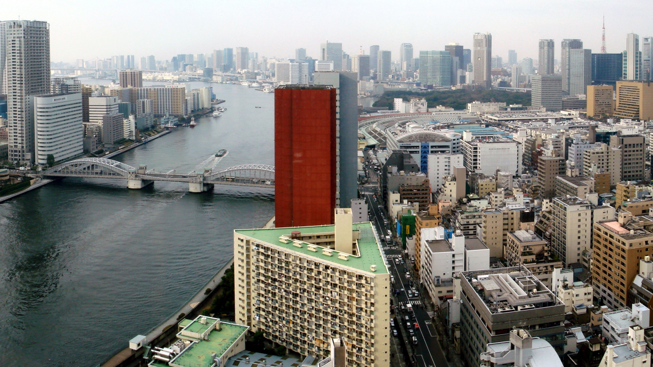 Aerial View of City Buildings During Daytime. Wallpaper in 1280x720 Resolution