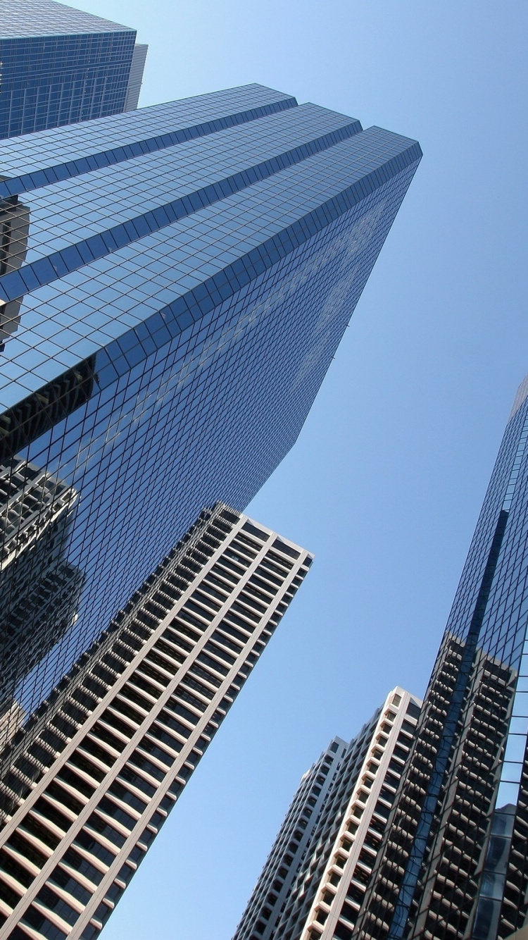 Low Angle Photography of High Rise Buildings. Wallpaper in 750x1334 Resolution