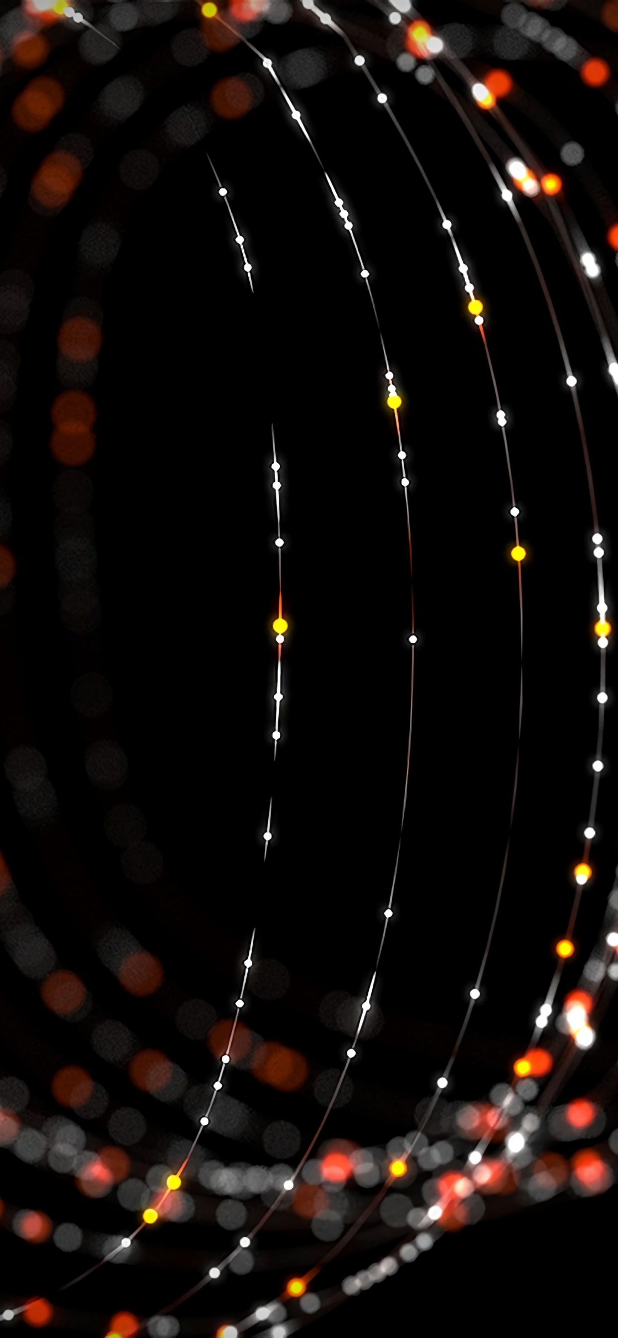 Luces Redondas Rojas y Blancas. Wallpaper in 1242x2688 Resolution