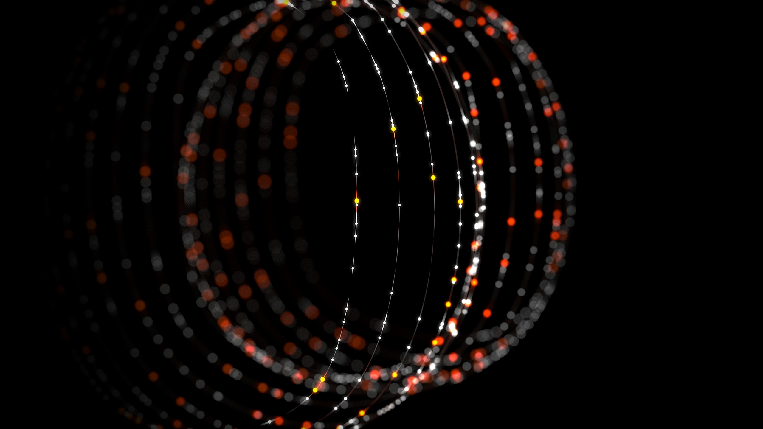 Feux Ronds Rouges et Blancs. Wallpaper in 2560x1440 Resolution