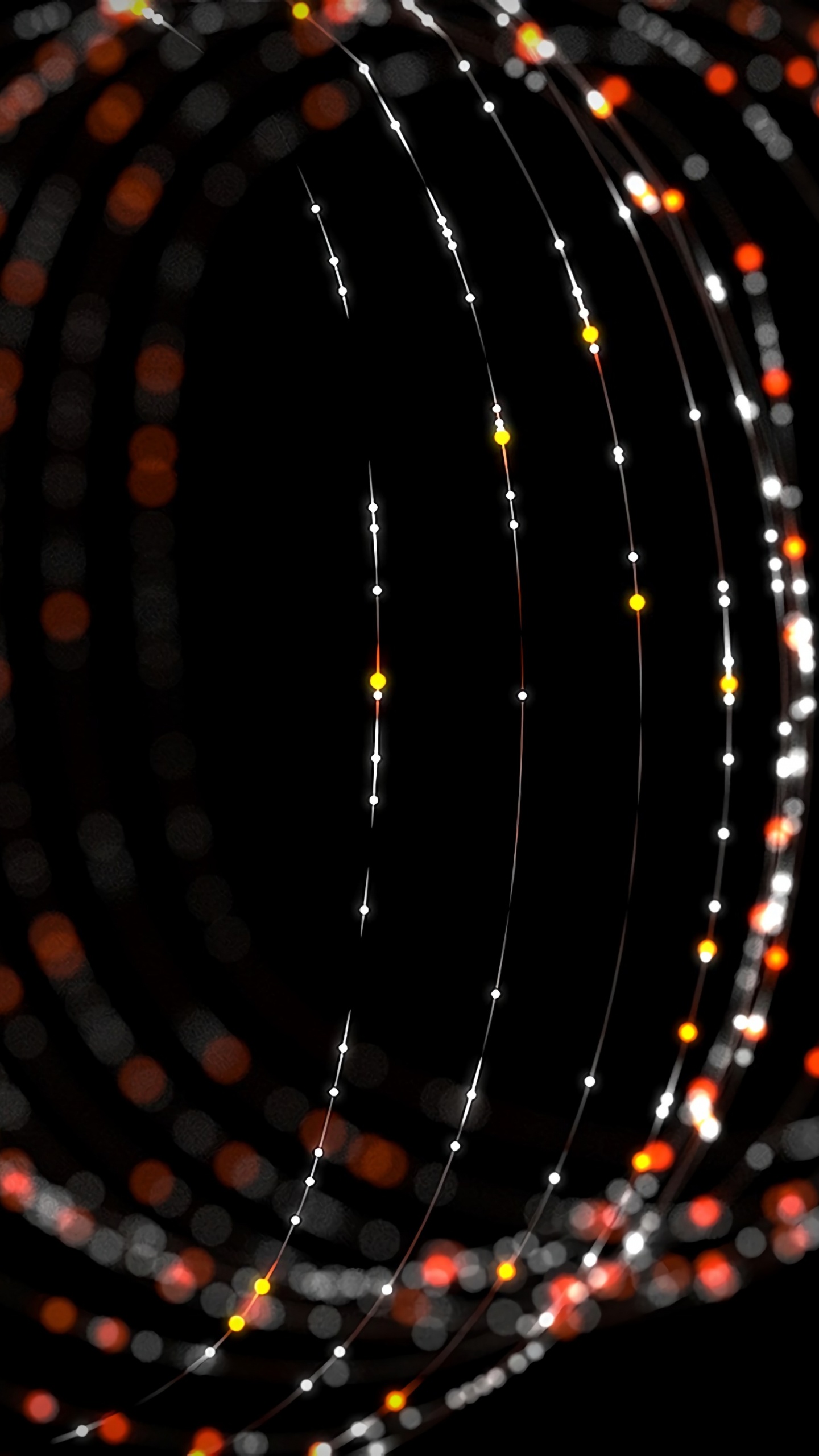 Red and White Round Lights. Wallpaper in 1440x2560 Resolution