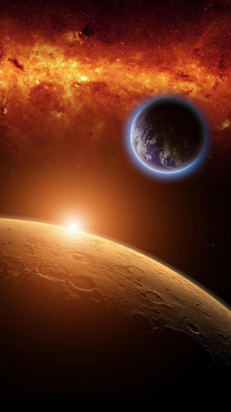 空间, 马头星云, 火星云, Carina星云, 明星 壁纸 750x1334 允许