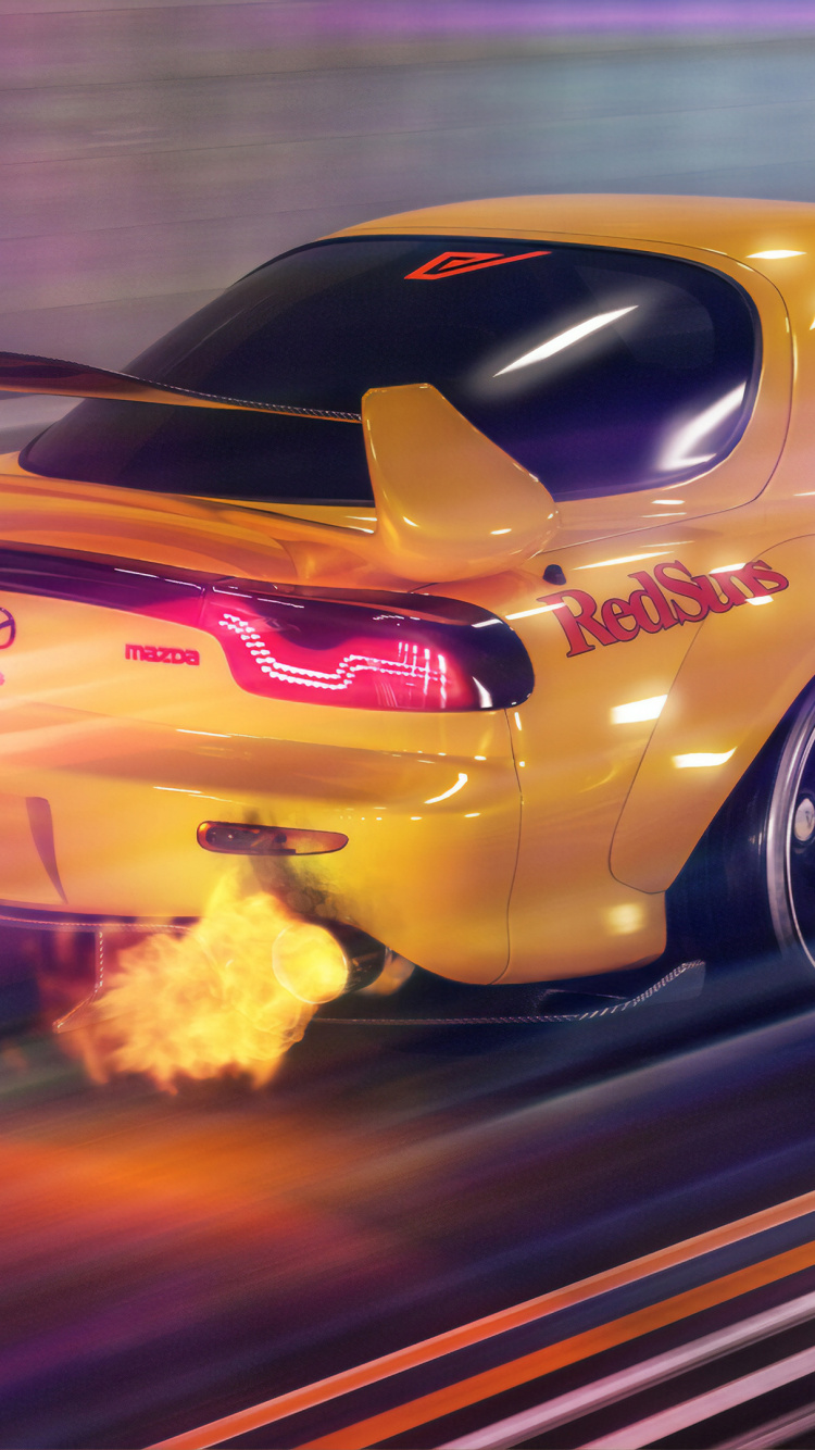 马自达RX-7, 马自达RX-8, 马自达, 街头赛车 壁纸 750x1334 允许