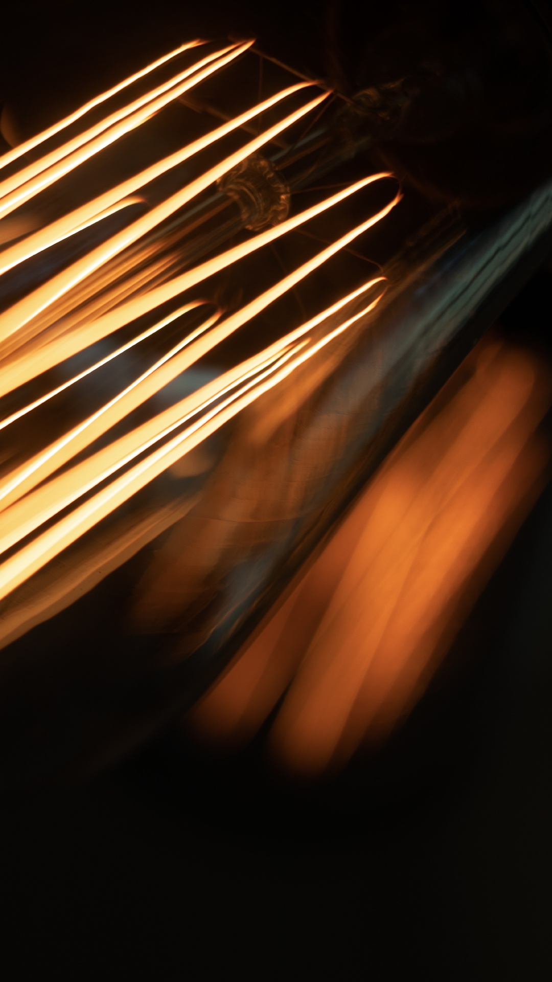 Orange Light in Dark Room. Wallpaper in 1080x1920 Resolution