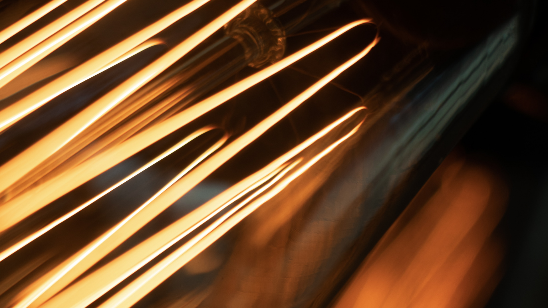 Orange Light in Dark Room. Wallpaper in 1920x1080 Resolution