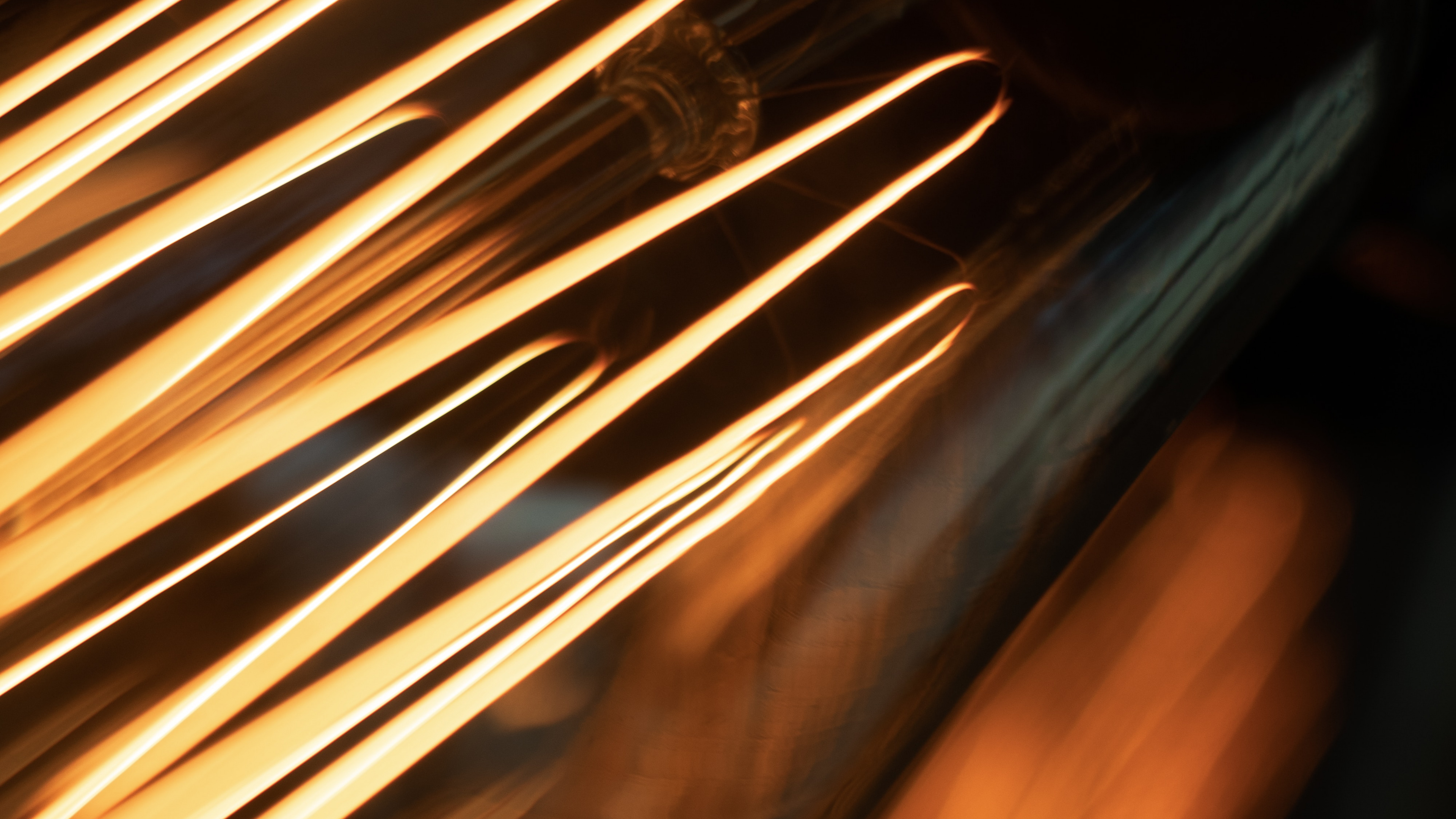 Orange Light in Dark Room. Wallpaper in 3840x2160 Resolution