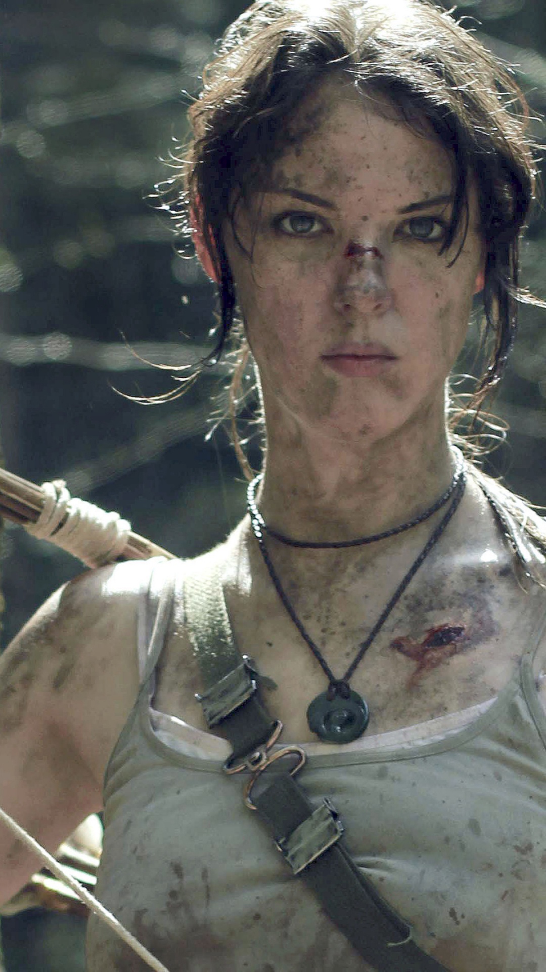 Lara Croft, Tomb Raider, Lara Croft Tomb Raider, Les Gens Dans la Nature, Poitrine. Wallpaper in 1080x1920 Resolution