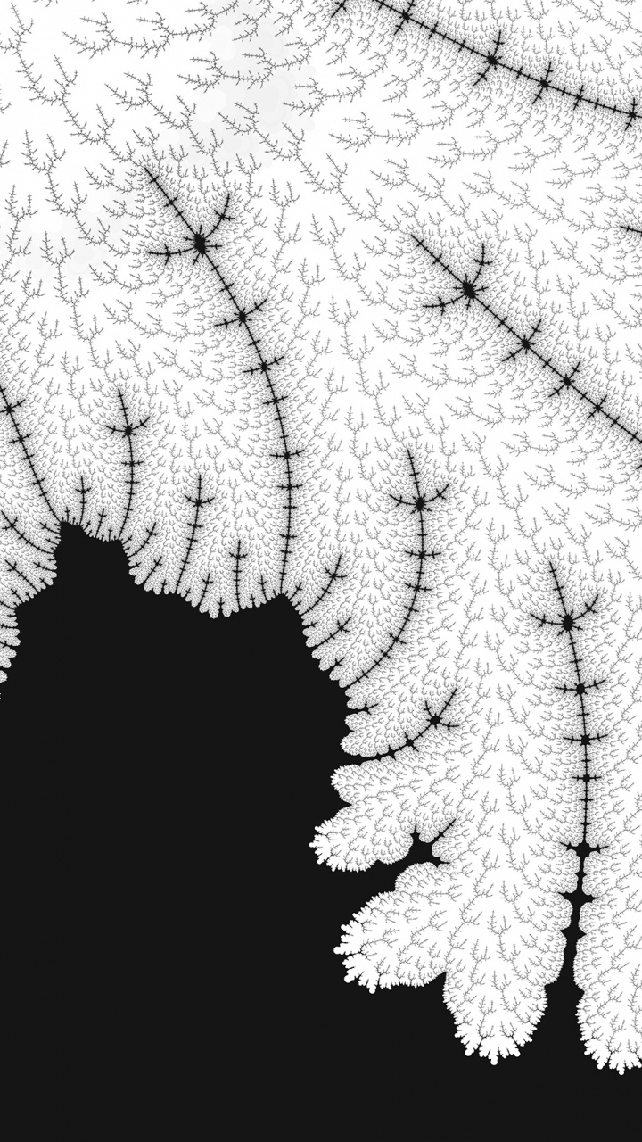 Peinture Abstraite Blanche et Noire. Wallpaper in 720x1280 Resolution