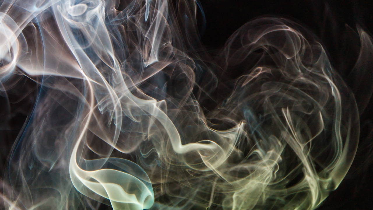 Green and Blue Smoke Illustration. Wallpaper in 1280x720 Resolution