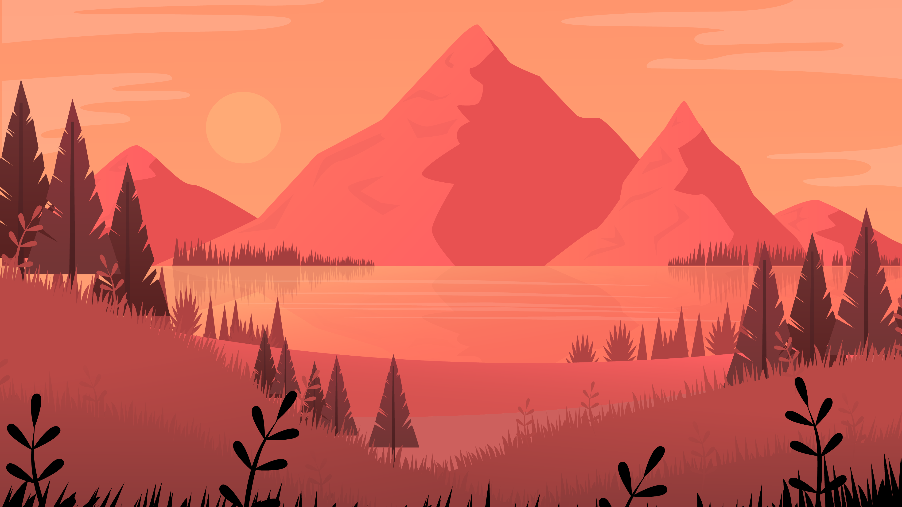 生态区, 自然景观, 性质, 自然环境, 余辉 壁纸 3840x2160 允许