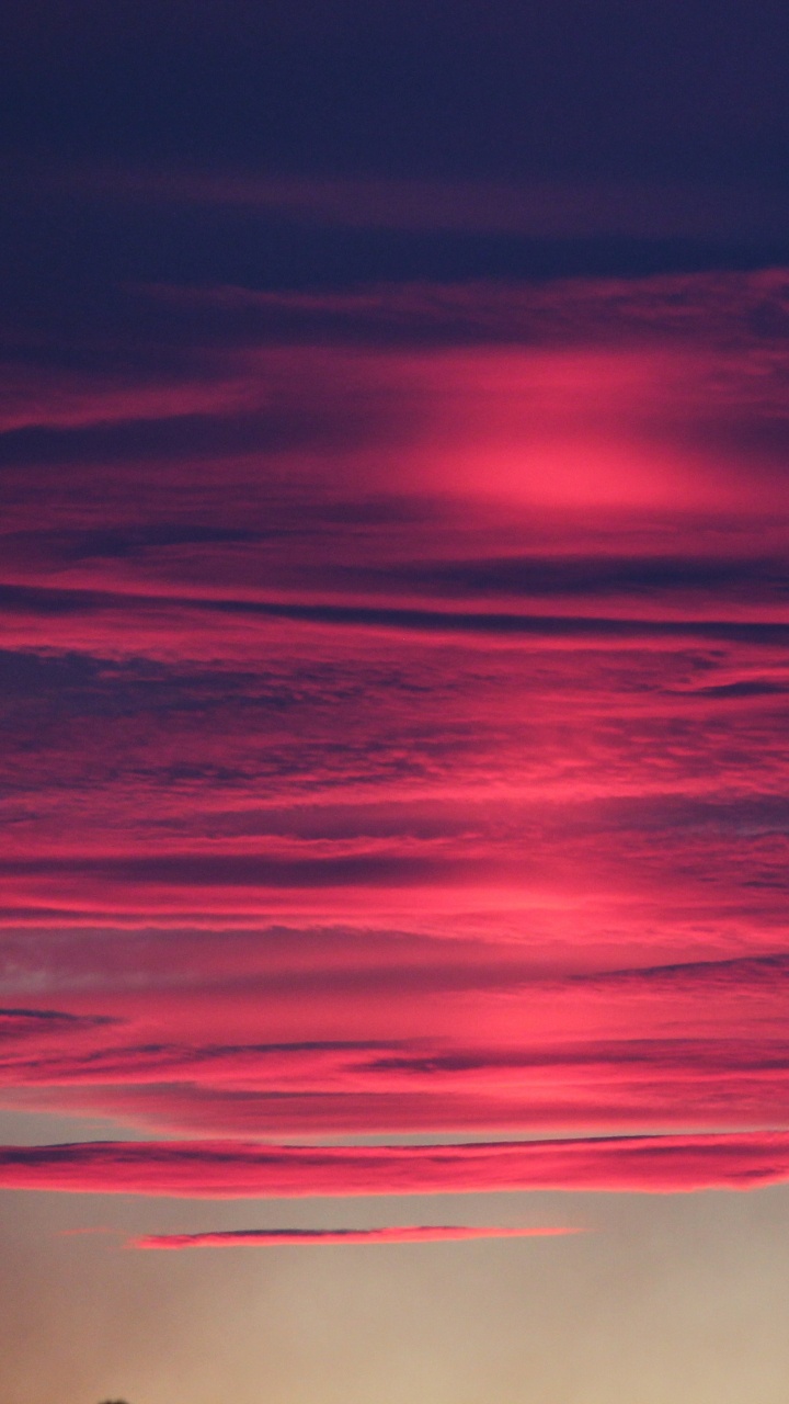 Red, Afterglow, Blue, Pink, Cloud. Wallpaper in 720x1280 Resolution