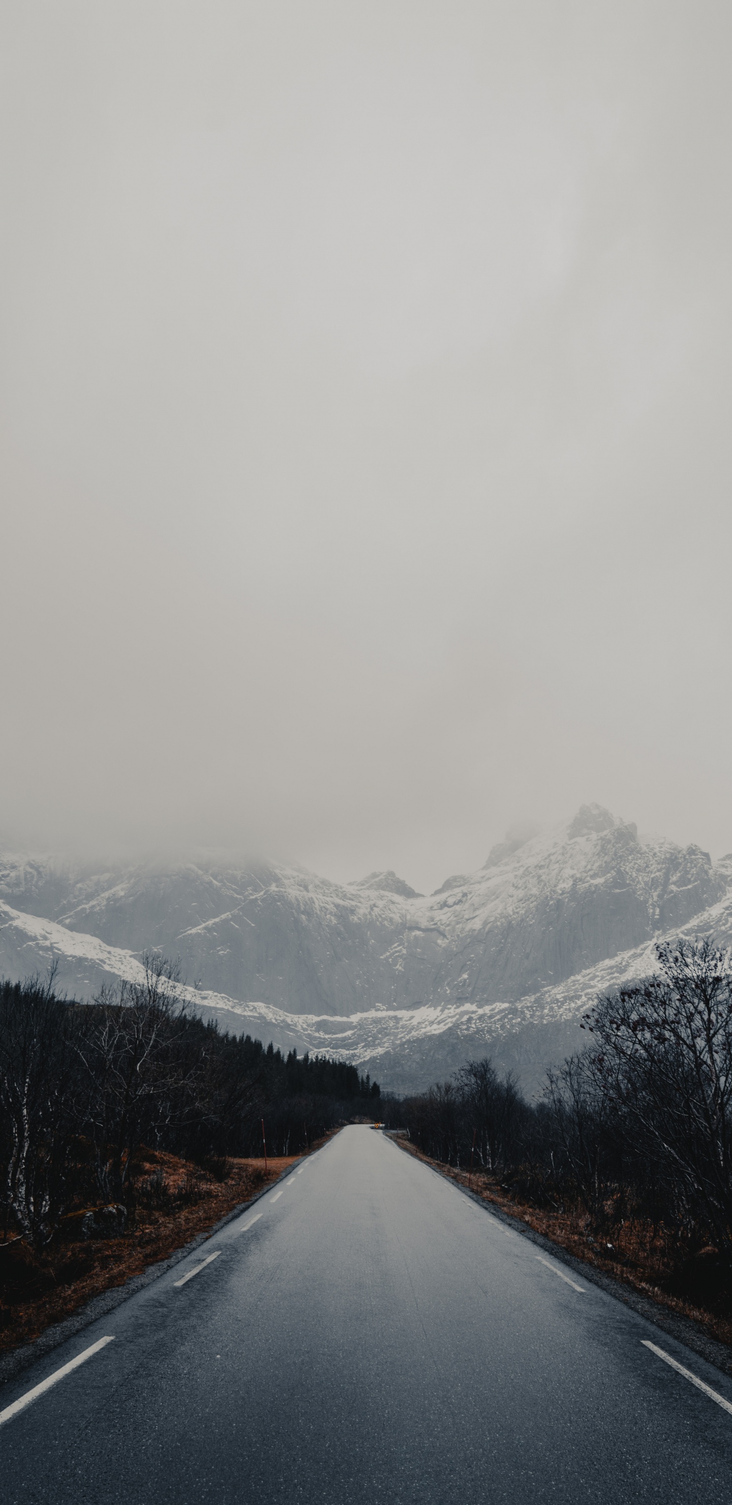 Crête, le Relief Glaciaire, Ciel, Brouillard, Glacier. Wallpaper in 1440x2960 Resolution