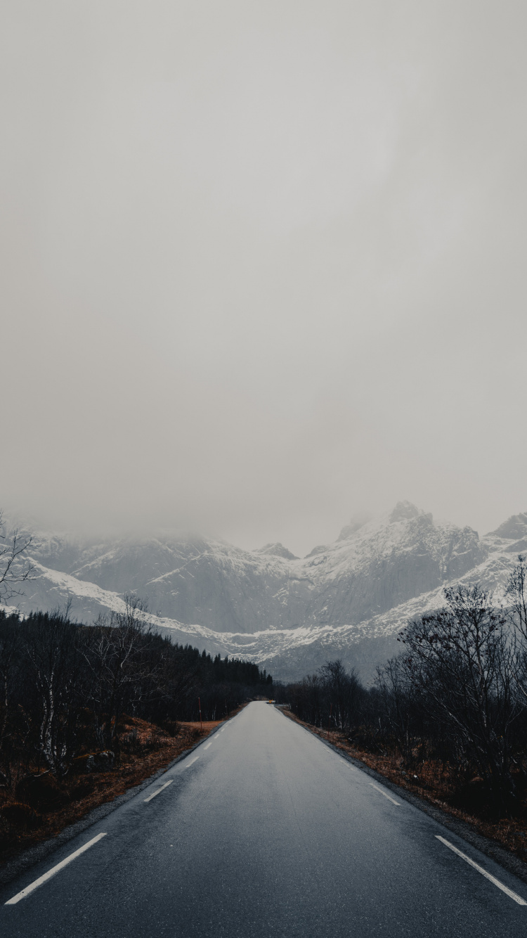 Crête, le Relief Glaciaire, Ciel, Brouillard, Glacier. Wallpaper in 750x1334 Resolution