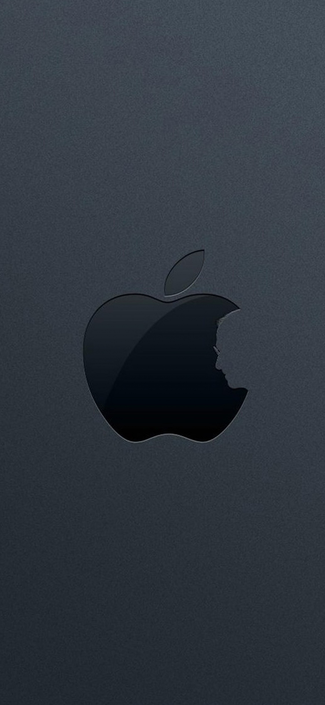 Apfellogo Auf Grauer Oberfläche. Wallpaper in 1125x2436 Resolution