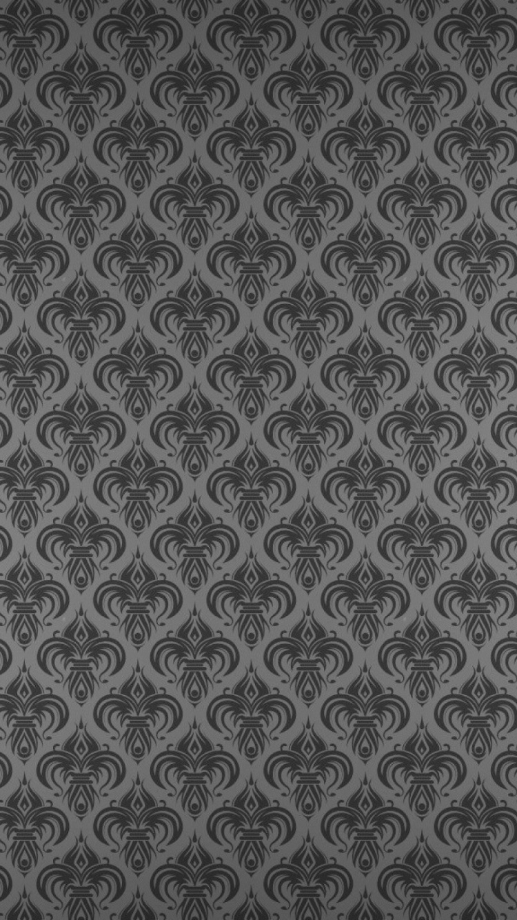 Blau-weißes Florales Textil. Wallpaper in 750x1334 Resolution