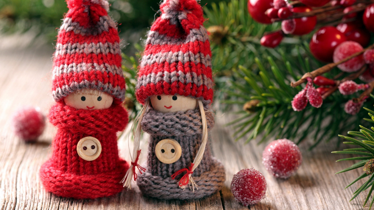 Christmas Day, Crochet, Christmas Decoration, Christmas Ornament, Christmas Tree. Wallpaper in 1280x720 Resolution