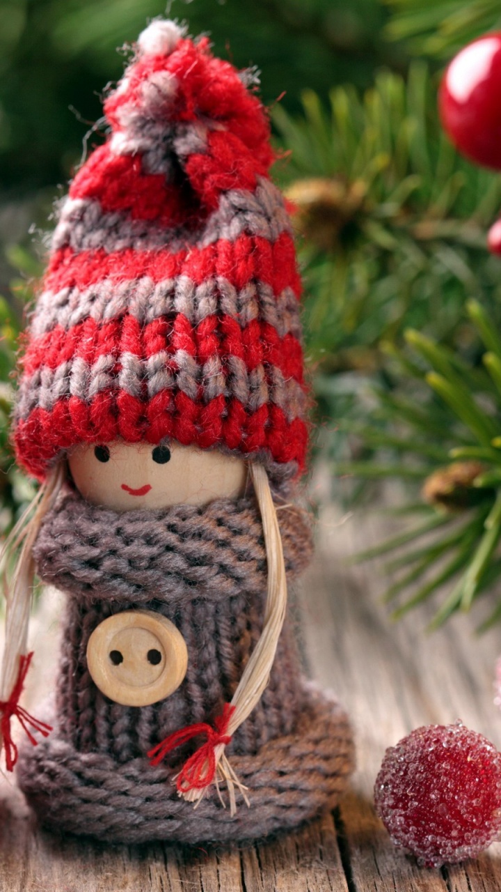 Christmas Day, Crochet, Christmas Decoration, Christmas Ornament, Christmas Tree. Wallpaper in 720x1280 Resolution