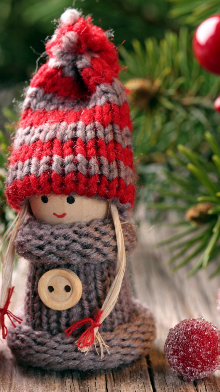 Christmas Day, Crochet, Christmas Decoration, Christmas Ornament, Christmas Tree. Wallpaper in 750x1334 Resolution