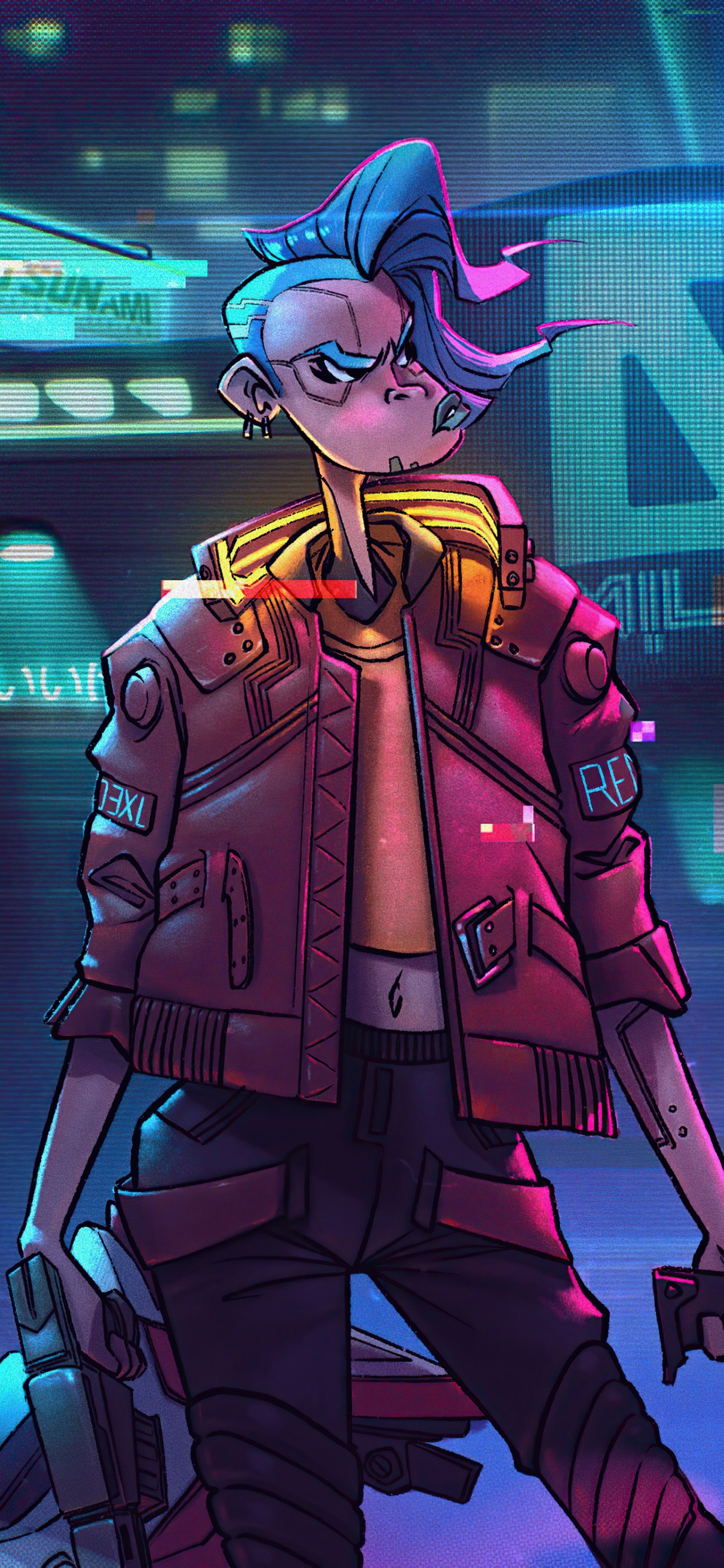 Cyberpunk 2077, Cyberpunk, Tecnología Militar, Arte, Caricatura. Wallpaper in 1242x2688 Resolution