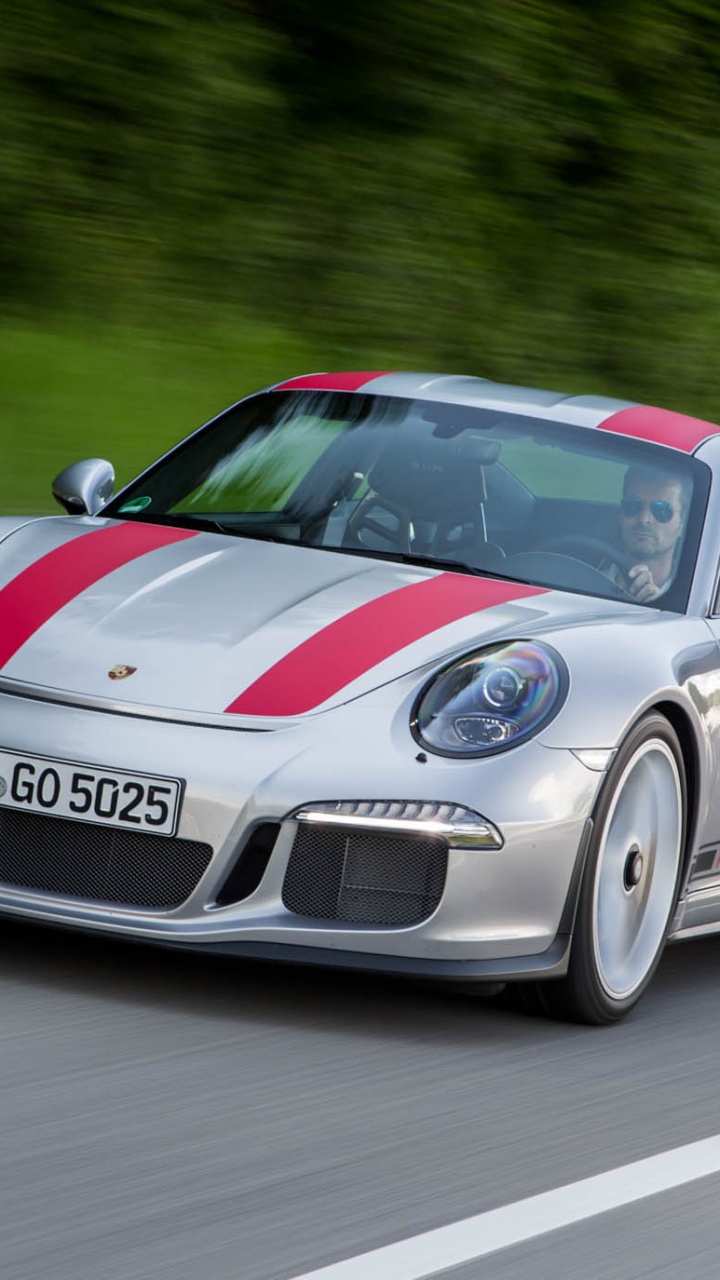 White Porsche 911 on Road During Daytime. Wallpaper in 720x1280 Resolution