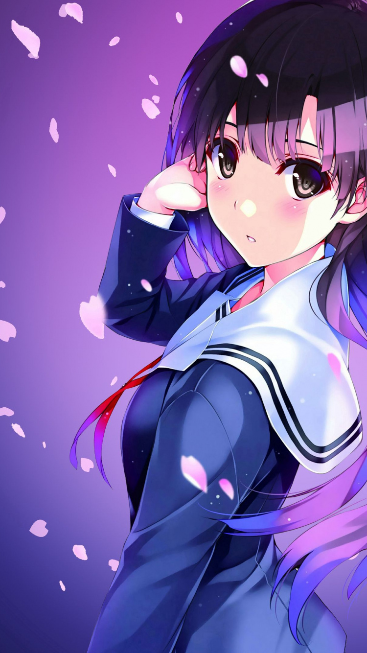 漫的女孩, 梓。, 飞鸟langley苍龙, 头发, 发型 壁纸 750x1334 允许