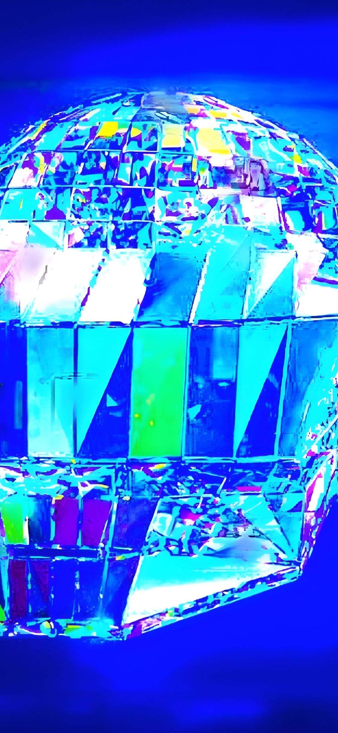 Visual Effect Lighting, Blockchain Game, Blue, Electric Blue, Symmetry. Wallpaper in 1125x2436 Resolution