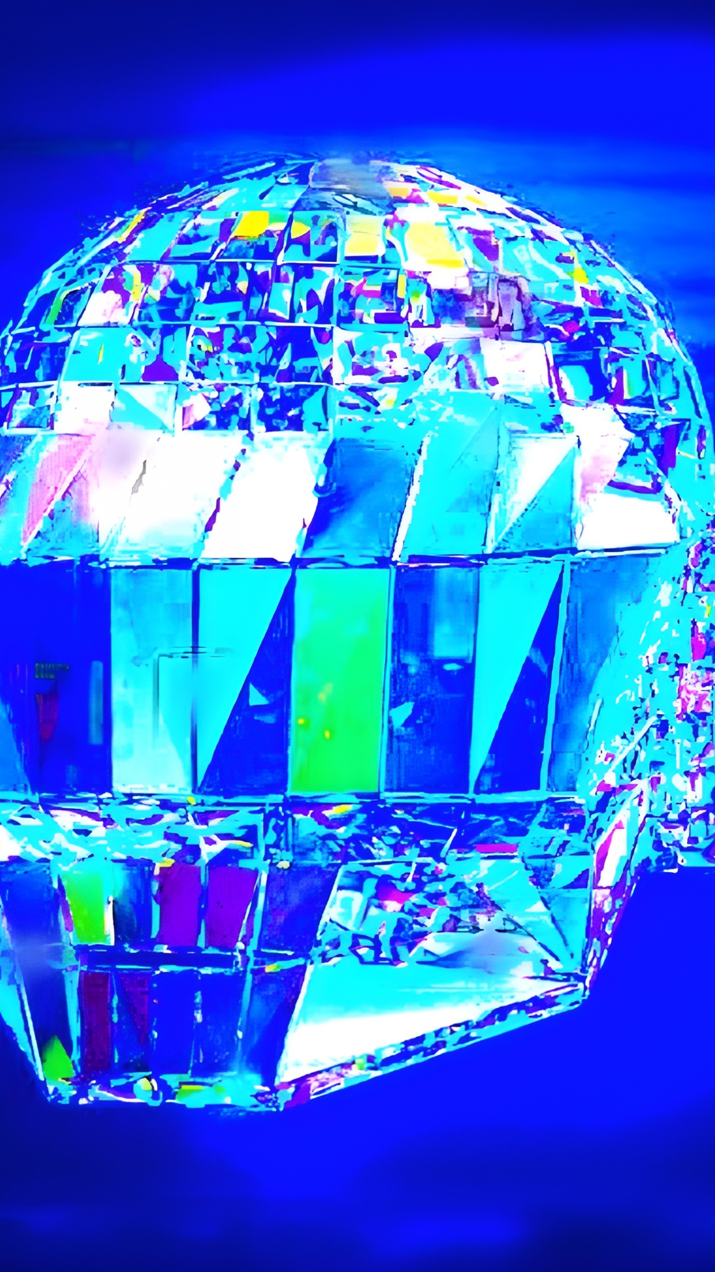 Visual Effect Lighting, Blockchain Game, Blue, Electric Blue, Symmetry. Wallpaper in 1440x2560 Resolution