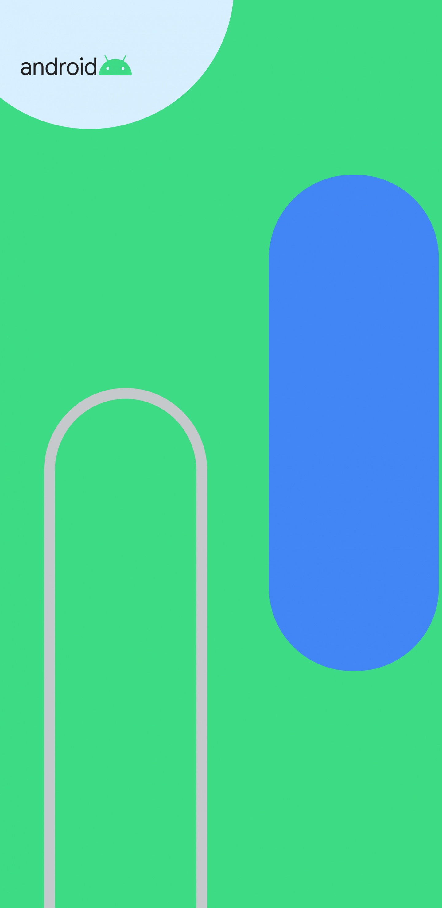 Google, Google Pixel 4, Gras, Electric Blue, Parallels. Wallpaper in 1440x2960 Resolution