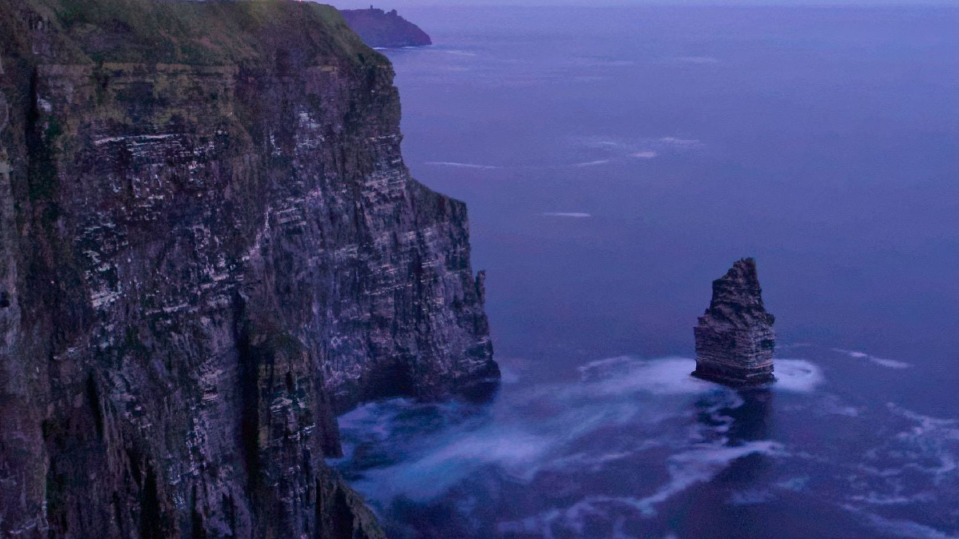 Cliffs of Moher, Cliff, Coast, Nature, Sea. Wallpaper in 1920x1080 Resolution