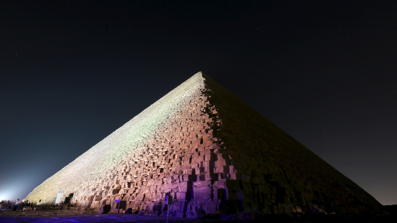金字塔, 埃及金字塔, 里程碑, 纪念碑, 三角形 壁纸 1366x768 允许