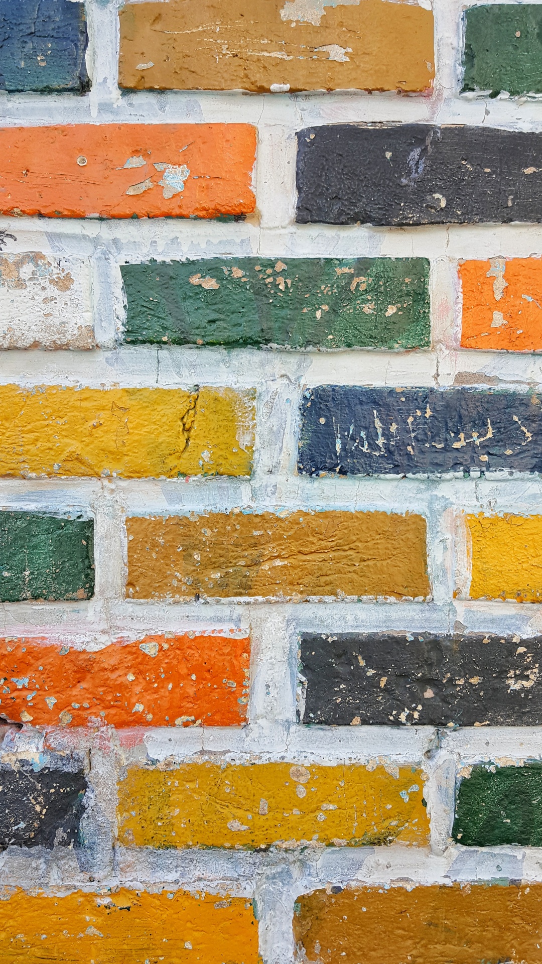 砖, 橙色, 黄色的, 砌砖, 矩形 壁纸 1080x1920 允许