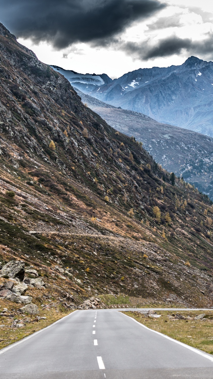 Gebirgspass, Stilfser Joch, Transfgran, Großglockner, Natur. Wallpaper in 720x1280 Resolution
