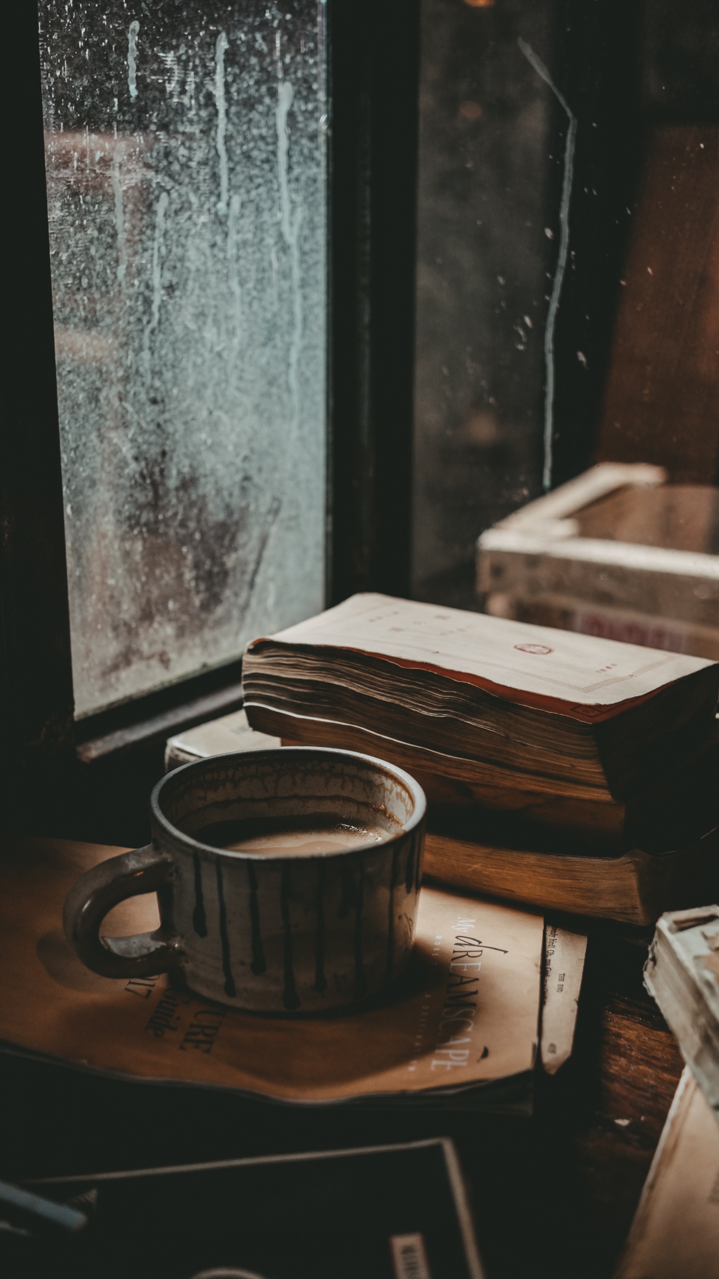 Brown Wooden Box Beside Brown Wooden Box. Wallpaper in 1440x2560 Resolution