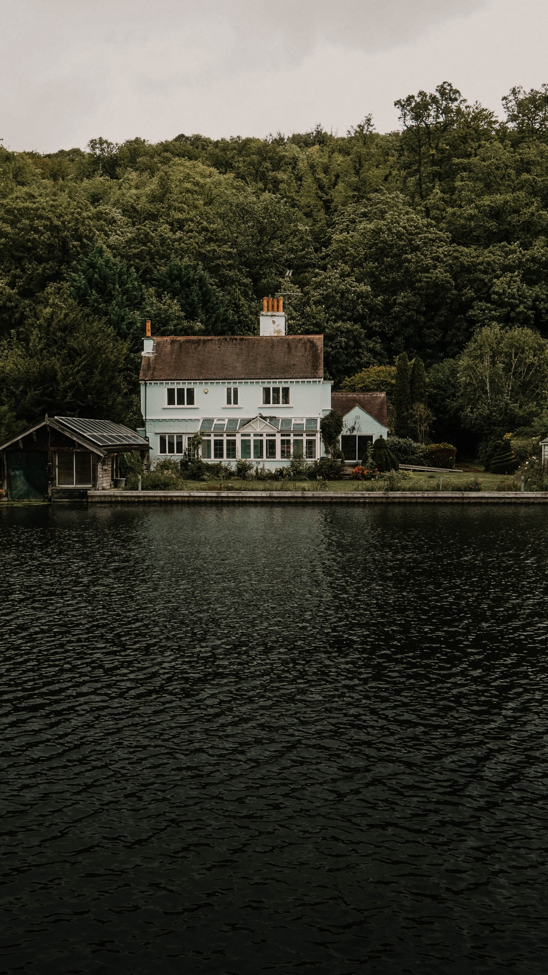 Sky, Lake, Building, Nature, Reservoir. Wallpaper in 1080x1920 Resolution