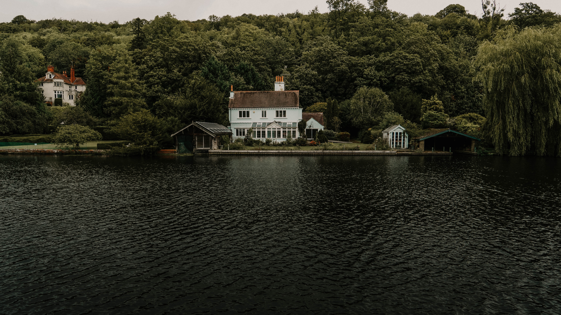 Sky, Lake, Building, Nature, Reservoir. Wallpaper in 1920x1080 Resolution