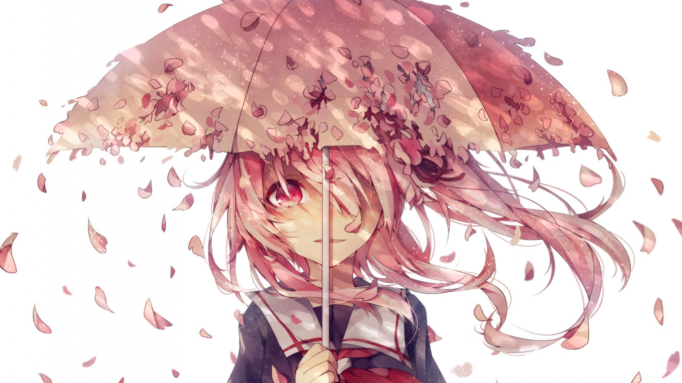 Femme en Robe Noire et Rouge Personnage D'anime. Wallpaper in 1366x768 Resolution