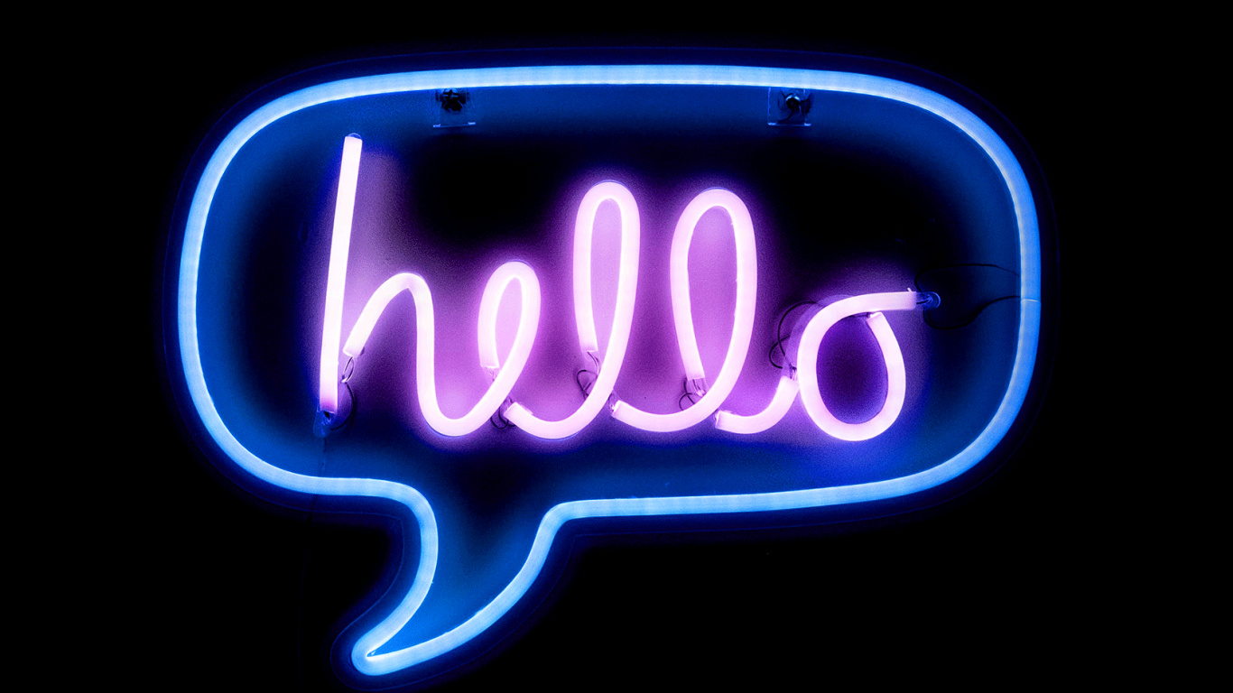 Leuchtreklame, Firmenzeichen, Text, Magenta, Neon. Wallpaper in 1366x768 Resolution