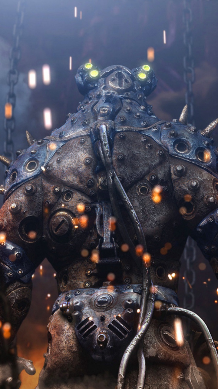 Black and Gold Monster Illustration. Wallpaper in 720x1280 Resolution