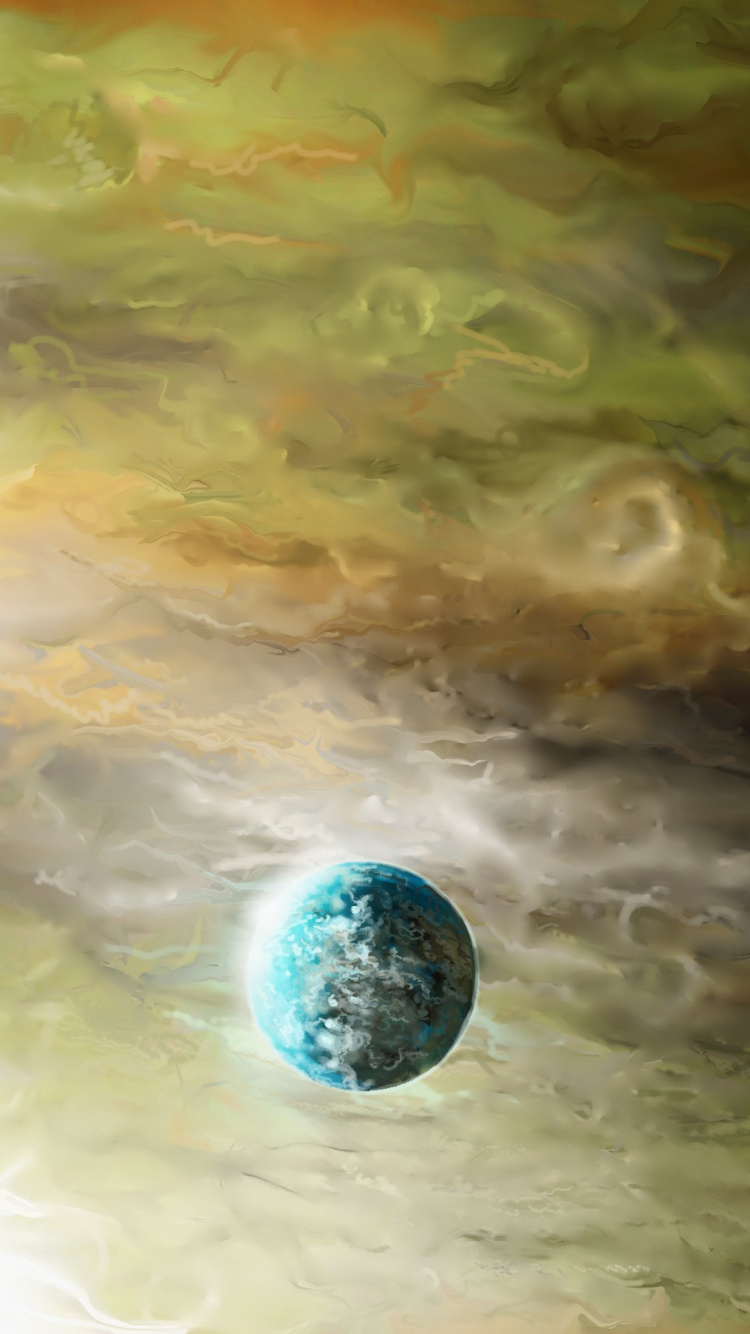 Pleine Lune Dans le Ciel. Wallpaper in 750x1334 Resolution