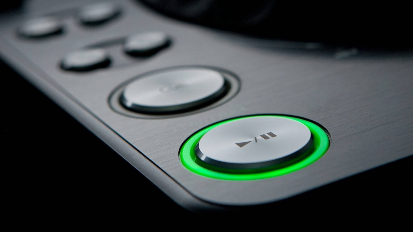 Black and Green Remote Control. Wallpaper in 1366x768 Resolution