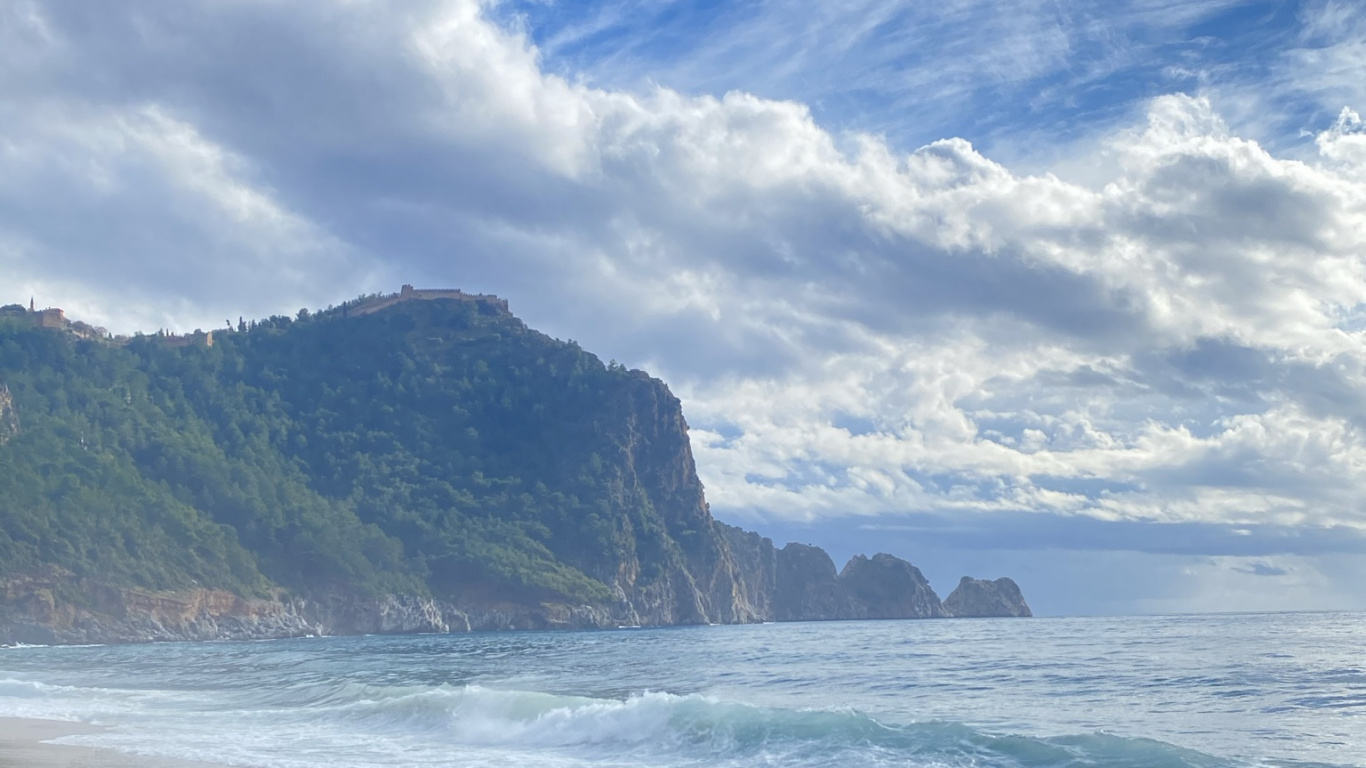 Azure, 自然景观, 积云, 地形 壁纸 1366x768 允许