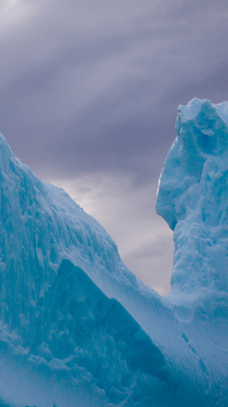 Iceberg, Azure, Montaña, Capa de Hielo Polar, Capa de Hielo. Wallpaper in 750x1334 Resolution