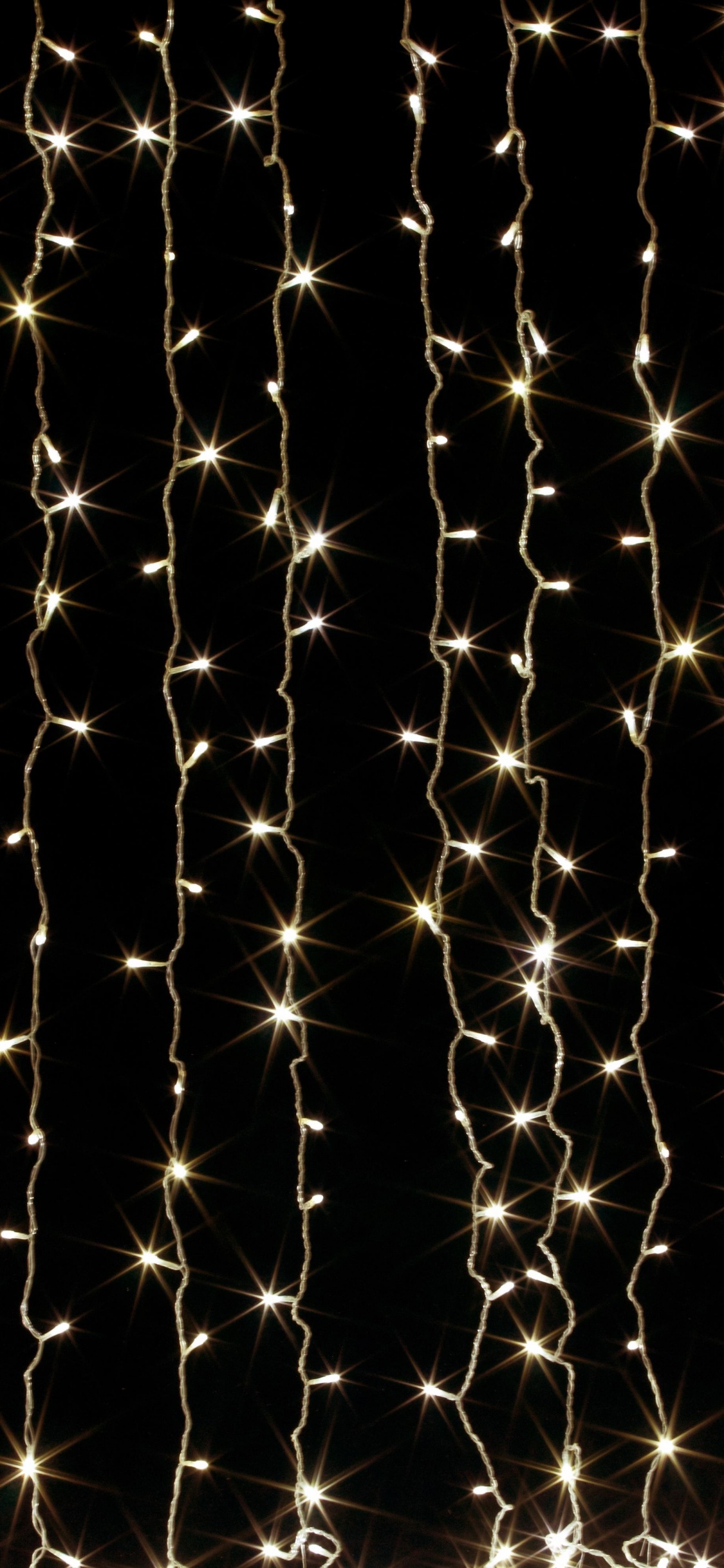 Garland, Light, Black, Lighting, Pattern. Wallpaper in 1125x2436 Resolution