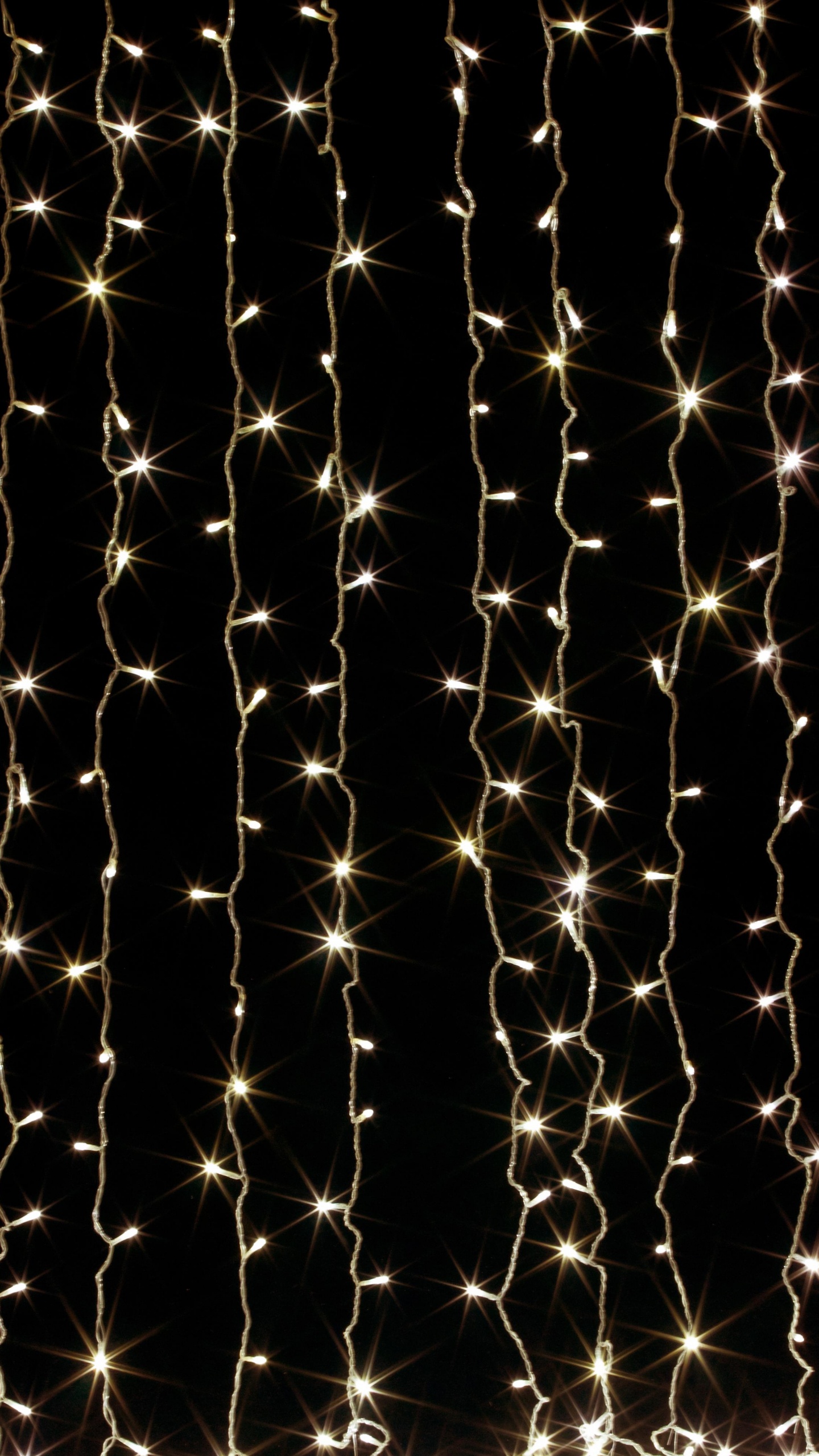 Garland, Light, Black, Lighting, Pattern. Wallpaper in 1440x2560 Resolution